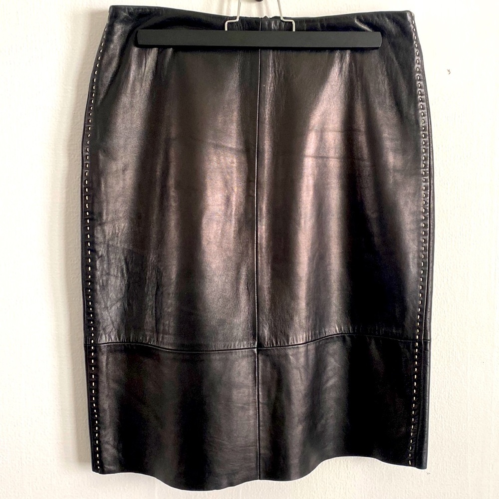 Vintage leather skirt
